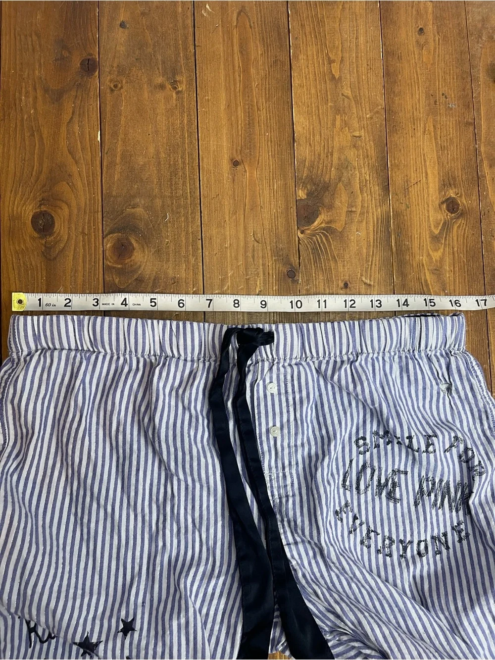 Pink by Victorias Secret striped pajama pants size small